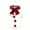 1Pc Christmas flocked bell window decorations for Christmas tree, Halloween and Christmas gifts