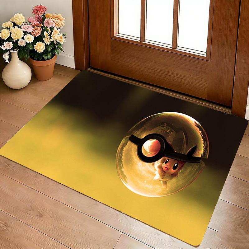 Pokeball Cat Living Room Nonslip Area Rug Soft Carpet For Bedroom Game Playroom Sofa Office Home Decor Doormat Christmas Gift C9291684
