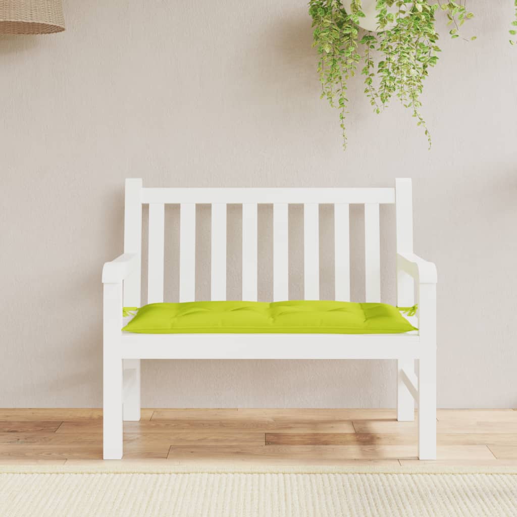 Garden Bench Cushion Neon Green 110 x 50 x 7 cm Oxford Fabric