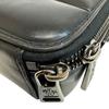 MONCLER Cross body bag leather Horizontal body bag black leather Used