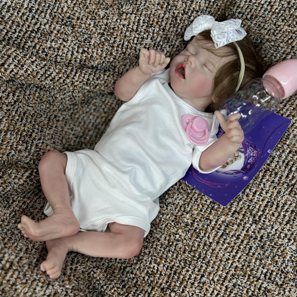 Reborn Baby Doll Girl 40cm Twin Exquisite Painted rebirth Doll Realistic Baby Toy