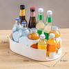 Turntable Organization Multifunctional Easily Organize Condiments Organizer For Bathroom Cabinet Fridge Vanity Cosmetics
