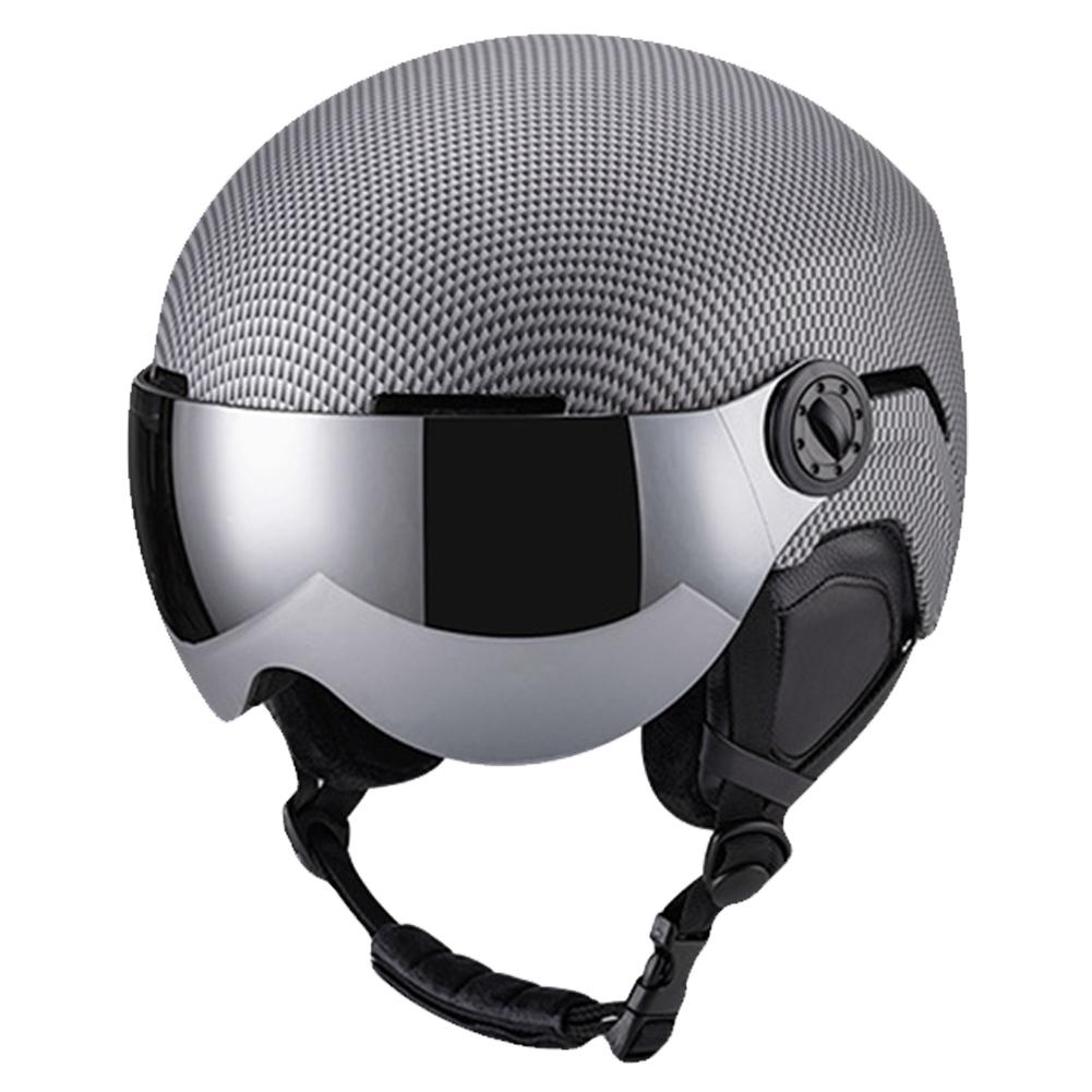 Integrated Ski Protective Helmet Men and Women Snowboard Helmet with Removable Visor Goggles Men and Women ‘s Snowboard Wear