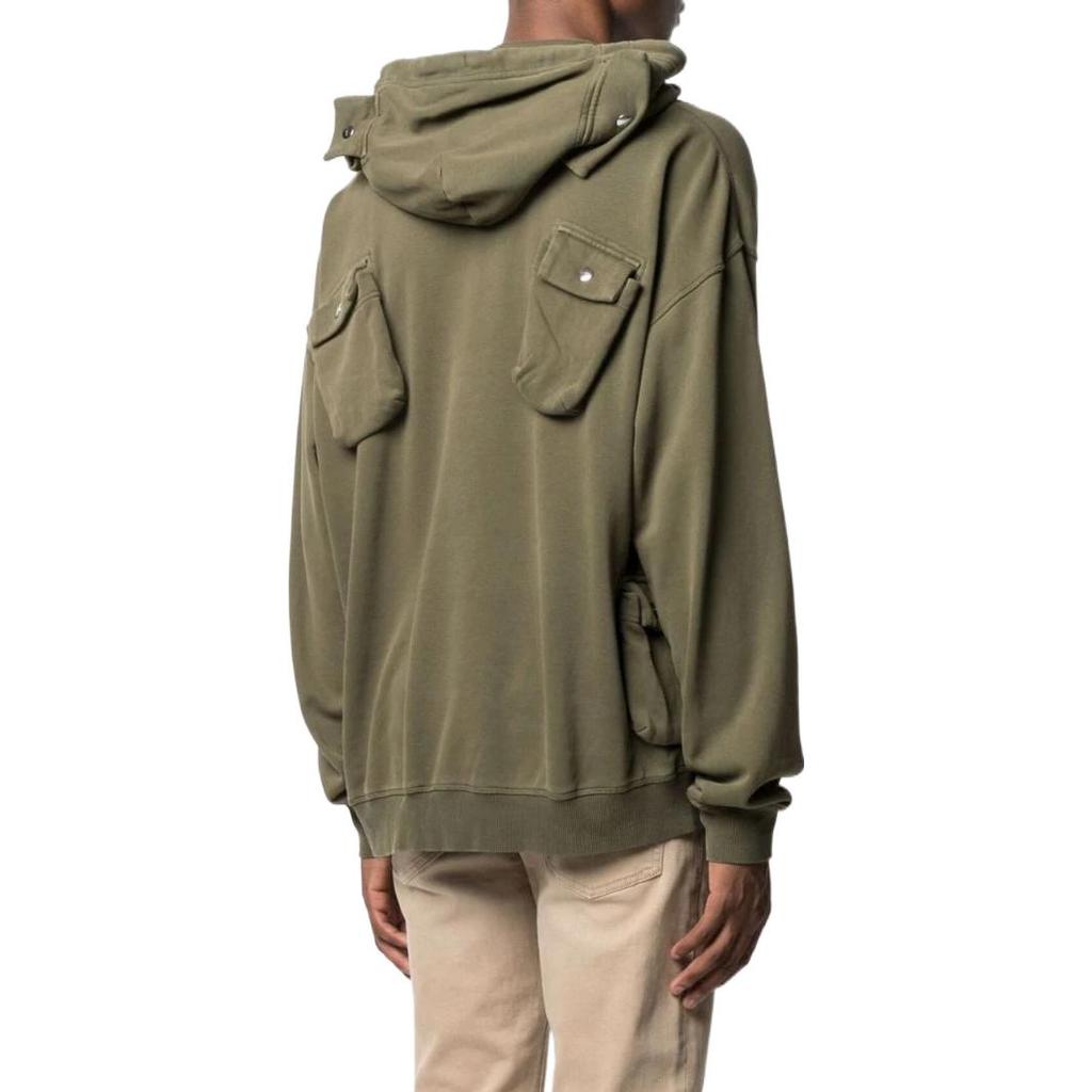 DIESEL Sweatshirts Men's Green Hooded (Non-detachable) Moderate Regular A027380WBAP51F