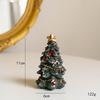 Mini Resin Christmas Tree Ornament - Festive Desktop Decoration Gift