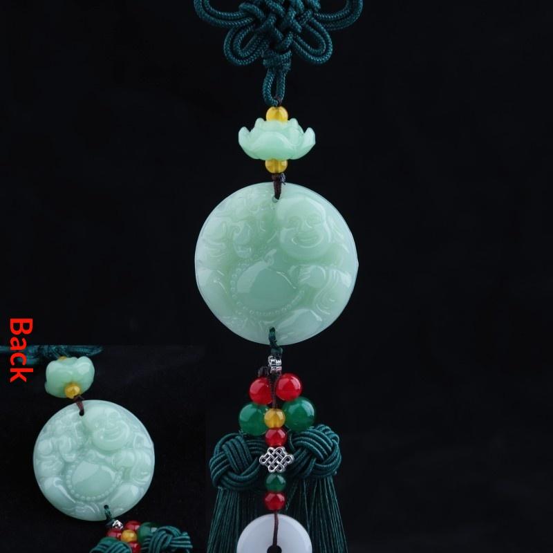1Pc Chinese Luck Car Accessory Rearview Mirror Pendant Suitable For For Asian Culture Decor & Driving Amulet