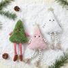 Cute Plush Christmas Tree Pendant Christmas Decor Hanging Leg Doll Hanging Decoration Holiday Party  Christmas Tree Decorations