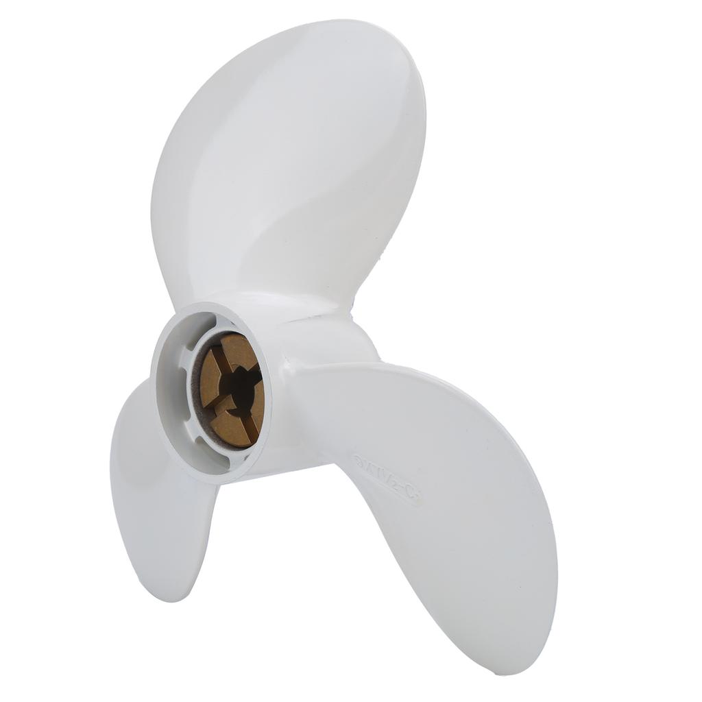 Marine Propeller with 3 Blades Boat Propeller Durable 9X7‑1 2‑C Aluminum Outboard Fittings