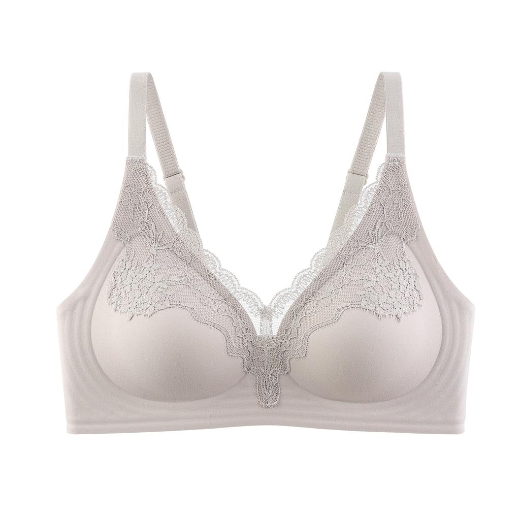 French Seamless Push Up Lace Thin Comfort Bra