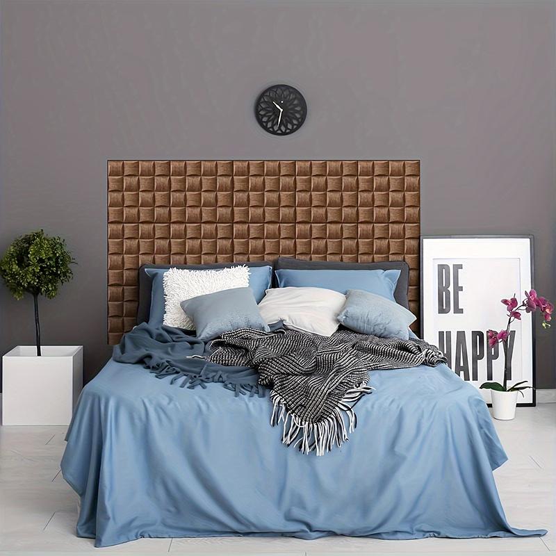 20PC Detachable Wall Tiles Waterproof Brick Stone Kitchen Wall Panels Living Room Peel and Stick 3D Brown Wallpaper Hotel