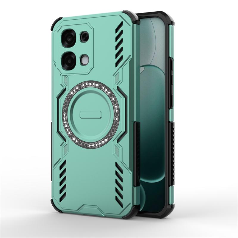For Oppo A6 Pro Case For Oppo A6 Pro Anti-knock Hard Armor Magnetic Adsorption Wireless Charge Back Cover For Oppo A6 Pro Case