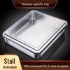 Stainless Steel Rectangular Tiramisu Pan with Transparent Lid