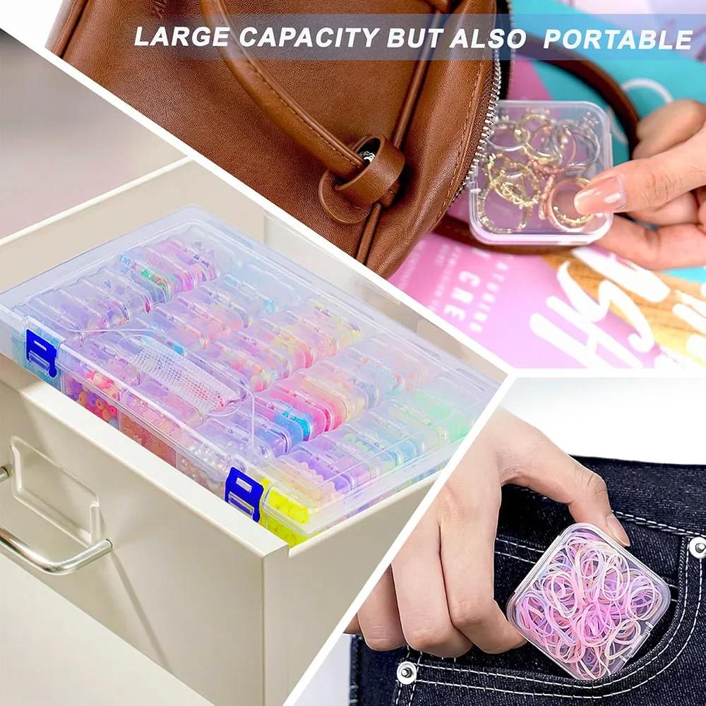 1/5/10pcs- Grids DIY Diamond Painting Multifunctional Storage Box, Nail Art Jewelry Rhinestone Mosaic Storage Container