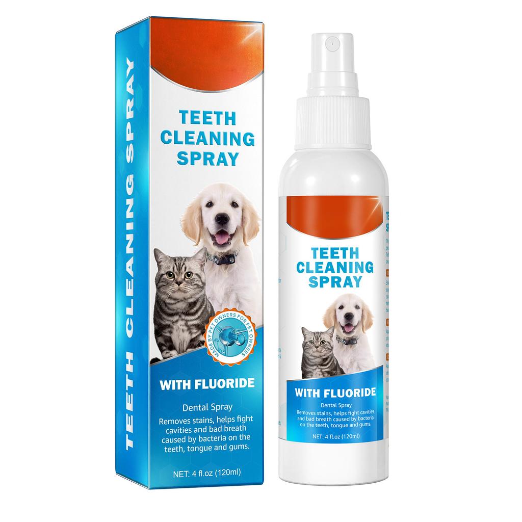 Pet Oral Spray For Cats And Dogs To Clean The Oral Stomach, Decontamination And Sterilization, Effectively Bad Breath 120ml