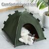 Haustierzelt, bequemes Hundehütte Katzenbett, tragbares faltbares Katzensofa-Bett, halbgeschlossenes Hundeloch, ganzjährig universelles Haustiernest