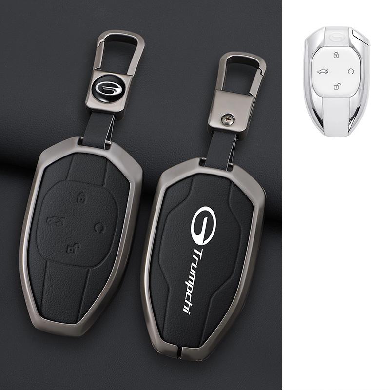 Interior Mouldings Car Zinc Alloy Leather Key Cover Case For GAC New Energy Trumpchi 2021 Empow J11 J12 J13 J14 J15 J16 GS8 Keyc