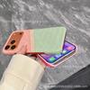 Premium Leather Alligator Pattern Mobile Phone Case, Suitable for iPhone17Promax Dual-plug Card Bag, Apple Protective Case.