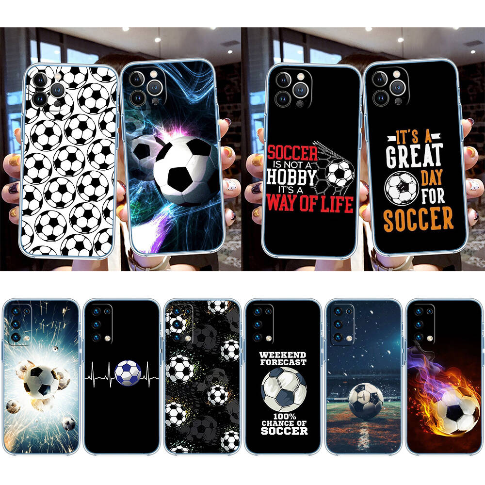 Football Soccer Phone Case for Motorola Edge 20 30 S30 40 50 Fusion Lite Plus Pro Ultra Neo One Action Zoom Hyper Power Macro Vision