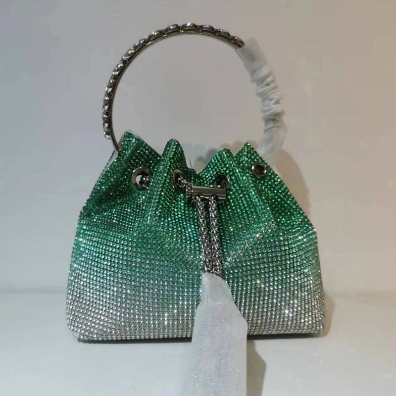 2026 Womens Crystal-Embellished Crossbody Bag Fringe Detail Small Square Shoulder No Top Handle