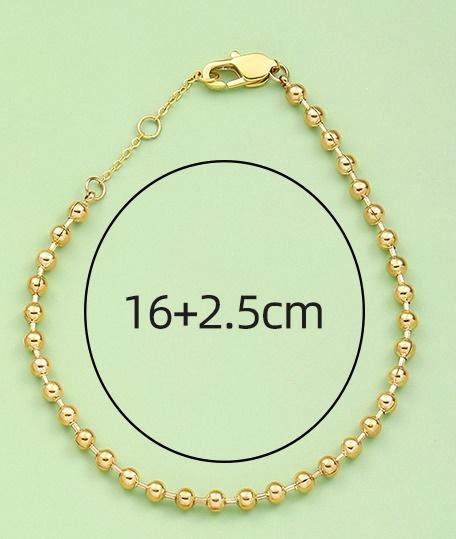 CARLIDANA New Style Three Layering Bracelets Dainty Simple Rope Chain Wear Stainless Steel No Fade Jewelry