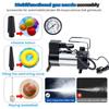 12V Electric Tire Inflator with Pressure Gauge Car Tire Pump Mini Air Compressor Heavy Duty Deluxe Portable Metal Air Compressor