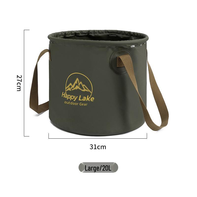 Portable Folding Water Bucket for Camping, Fishing, Foot Bath, and Outdoor Activities