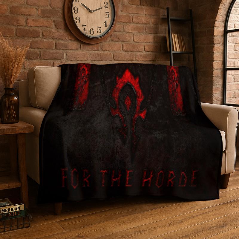 Demon Hunter Arthas World of Warcraft WOW Game Flannel Blanket Soft Warm Throw Blanket for Bedroom Living Room Bed Travel picnic