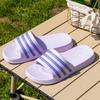 New Unisex Flat Slippers Women Summer EVA Casual Beach Slides Shoes Fashion Stripe Outdoor Sandals Couple Home Bathroom Slippers