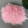 Fluffy Turkey Feathers Trim Fringe Ribbon 10Meters Marabou Feather On Tape Fringes Sewing Trimmings DIY Clothes Dress Decoration