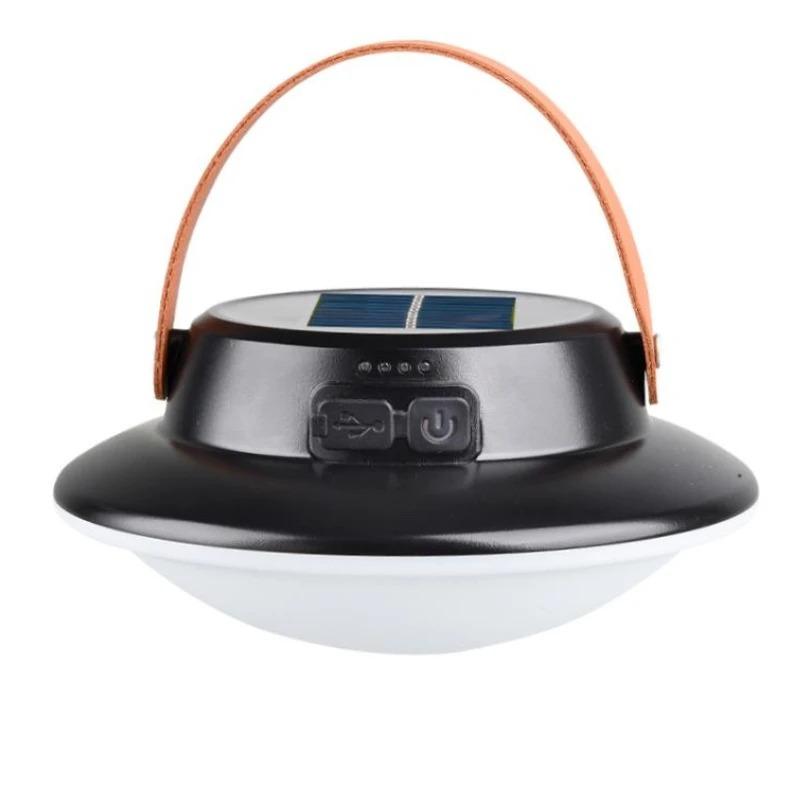 LED Solar Camping Light Waterproof Rechargeable Outdoor Hanging Light Portable Fill Light Work Maintenance Emergency Lighting
