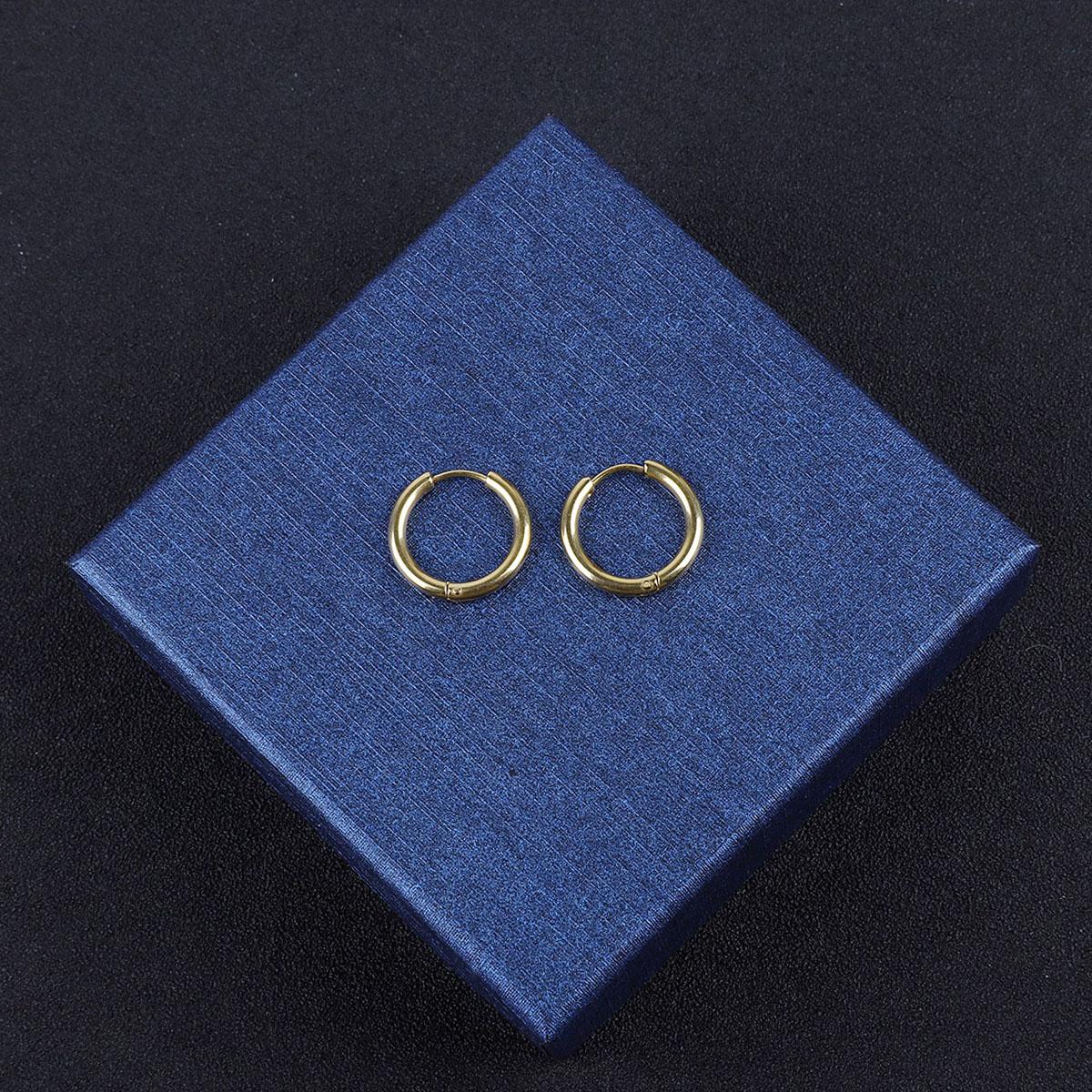 

1 шт. Серьга-кольцо для женщин и мужчин, обнимающая ухо, 6-18 мм 14mm золотой