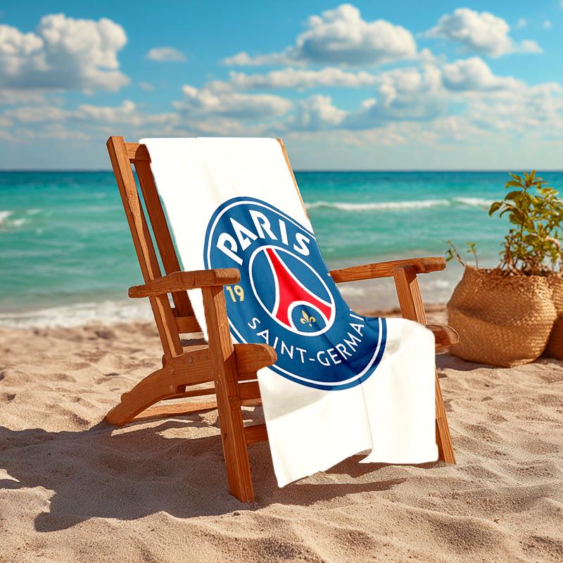 1pc Football Team (65) Beach Towel, Comfortable and Thick, and Swimming/Bath/Picnic/Camping Towel, Suitable for Seaside Beaches