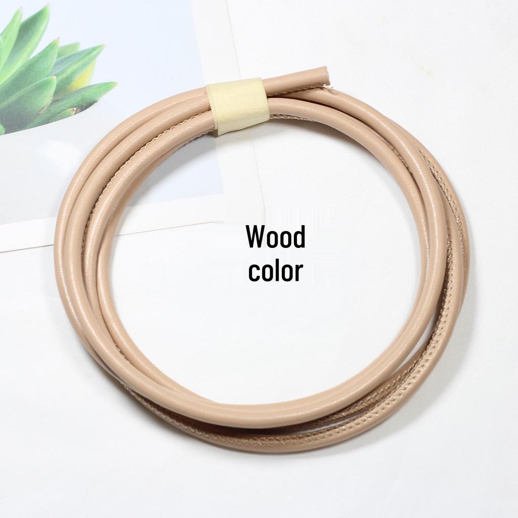 Sheepskin-Textured Microfiber Leather Round Cord for DIY Crafting and Decoration