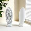 Mixed Style Interior Decor Our Lady of Guadalupe Religious Statue, Virgin Mary Figurine, Resin Sculpture, Vintage Texture Sculpture Inspirational Art