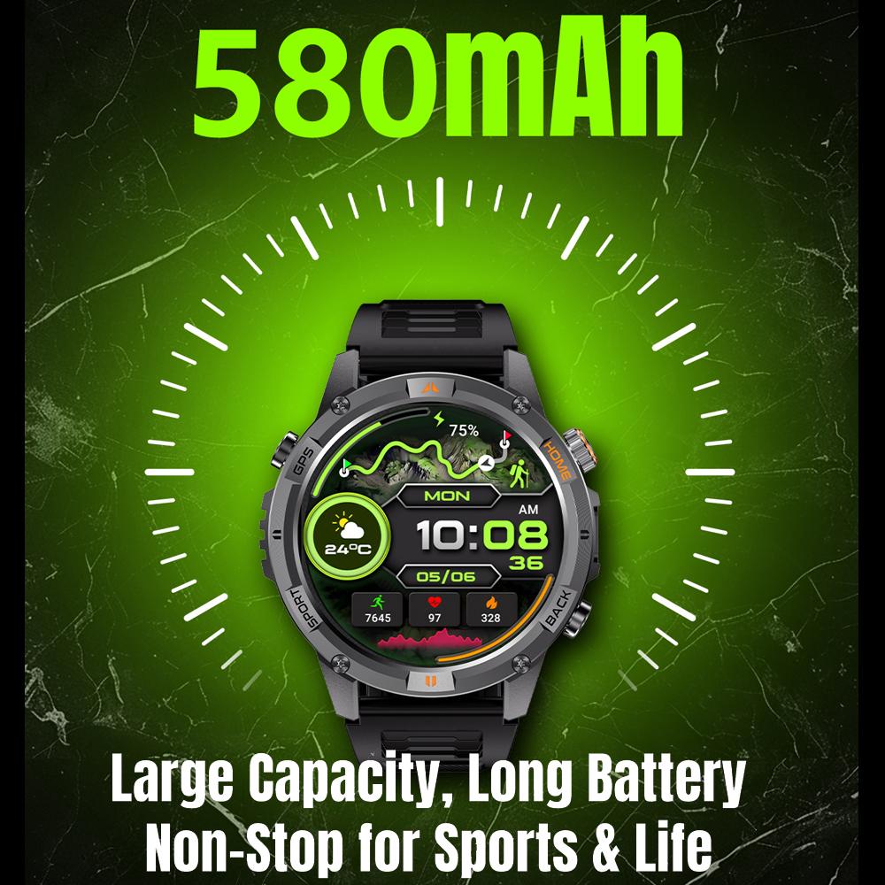 New Professional GPS Sports Smart Watch Outdoor RIDE Run GPS track Swim Watchs Compass 3ATM Sports Bluetooth Call Watch Men