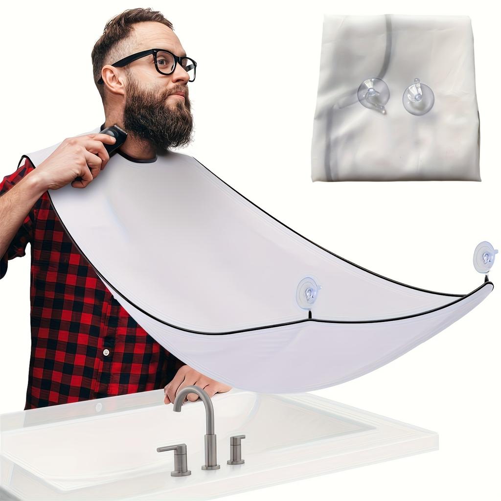Father's Day Gifts , Beard Bib Hair Catcher for Sink, Beard Cape Trimming Catcher, Gifts for Men Dad Husband, Waterproof Non-Stick Beard Trimmer