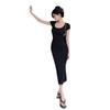 French Hepburn Style Slim-fitting Split-ended Dress for Women's Summer Sexy Backless Temperament Thin Hip-wrapped Waist-pinched Long Skirt