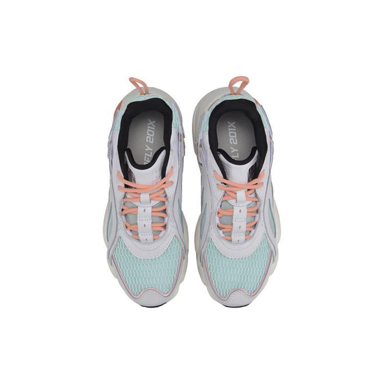 Li Ning Textile, Split Cow Leather Breathable, Lightweight Coverage Mid Top Casual Shoes Women's AGLP082-1