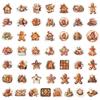 50 Nordic Style Christmas Graffiti Waterproof Stickers: Perfect for Water Bottles, Computers, and Stationery Decoration