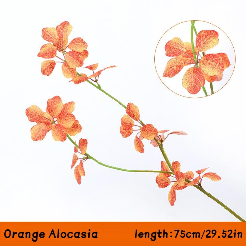 

1Pc Simulated green plants, simulated flowers, Alocasia, fake branches, living room plant decoration, decorative ornaments