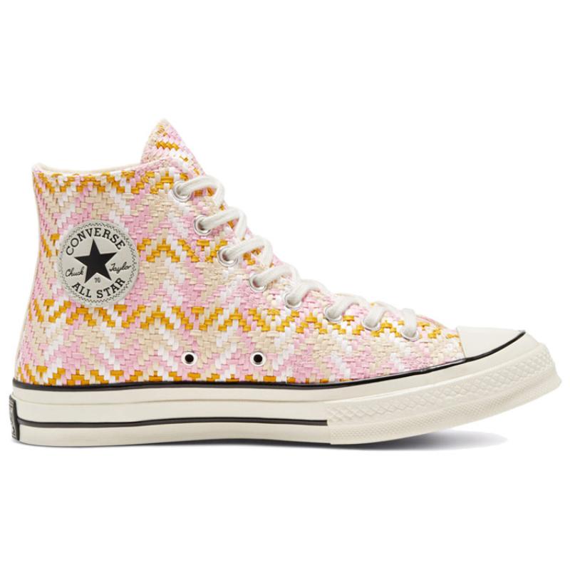 Converse 1970s All Star Chuck 70 Hi Trendy Comfort High-Top Canvas Shoes Unisex Pink Orange