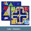 Wooden Ludo & Chinese Checkers 2-in-1 Game Set