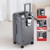 28-inch Women's Multifunctional Travel Suitcase with Charging Port and Large Capacity