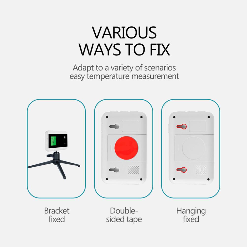 Smart Doorbell Thermometer Wall Mounted Bluetooth Transmission Infrared Thermometer Contactless Automatic Induction Thermometer