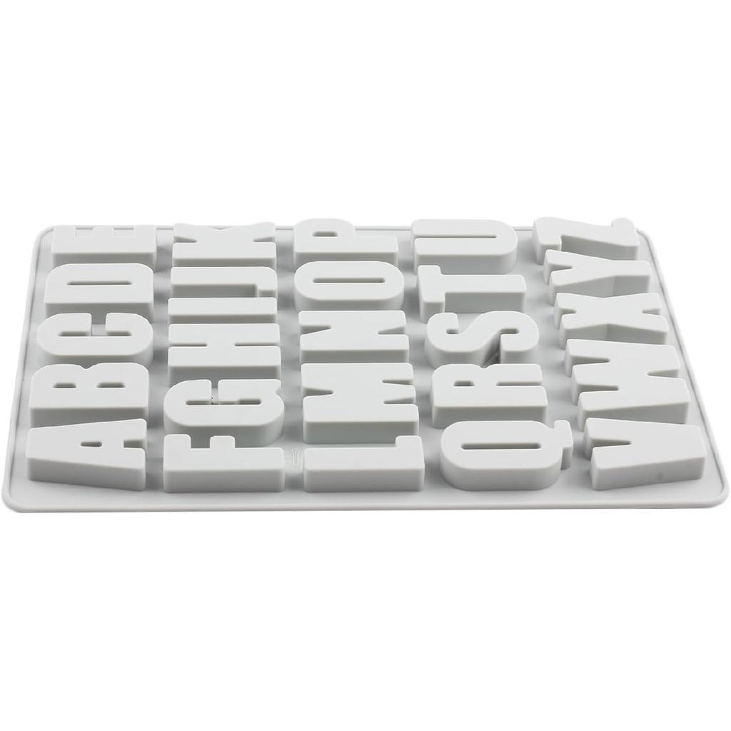 26 Cavity Alphabet Crayon Molds Letter Silicone Candy Mold For Candy