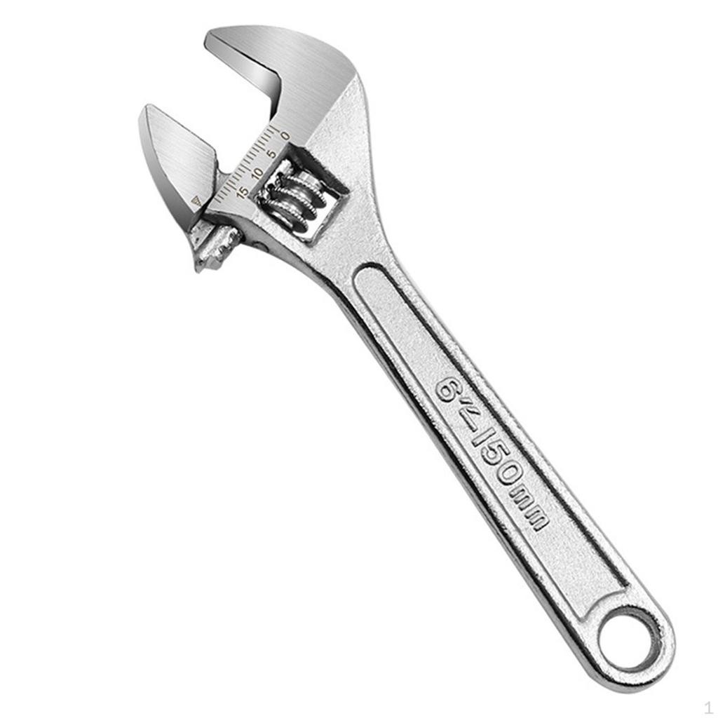 6 Inch Adjustable Wrench with Long Handle for Furniture Assembling Bike