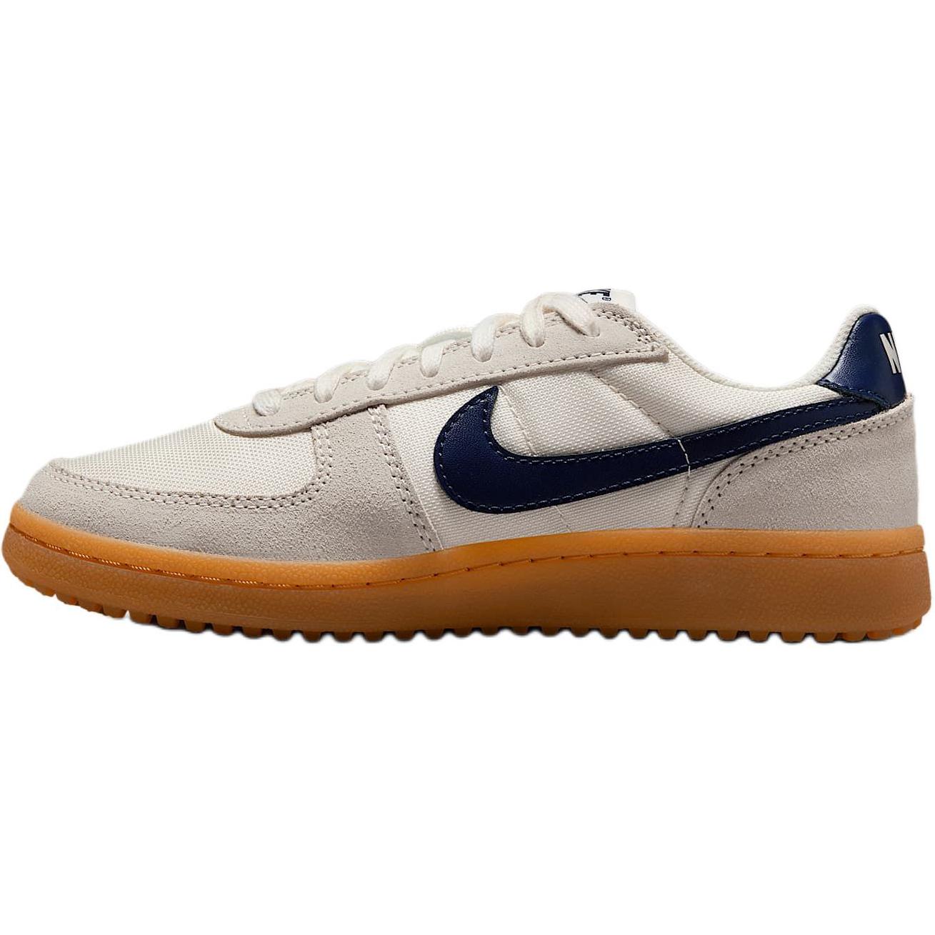 

New Nike Anti Slip Wear Resistant Low Top Kids Lifestyle Shoes Beige/Dark Blue Teenagers IF0465-100 36