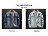 Men's Winter Fleece-Lined Denim Jacket - Trendy Korean Style, Loose Fit