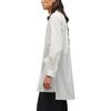 Y-3 Solid Color Pointed Collar Single-Breasted Loose Mid-Length Long Sleeve Shirt Unisex shirts White JM3202