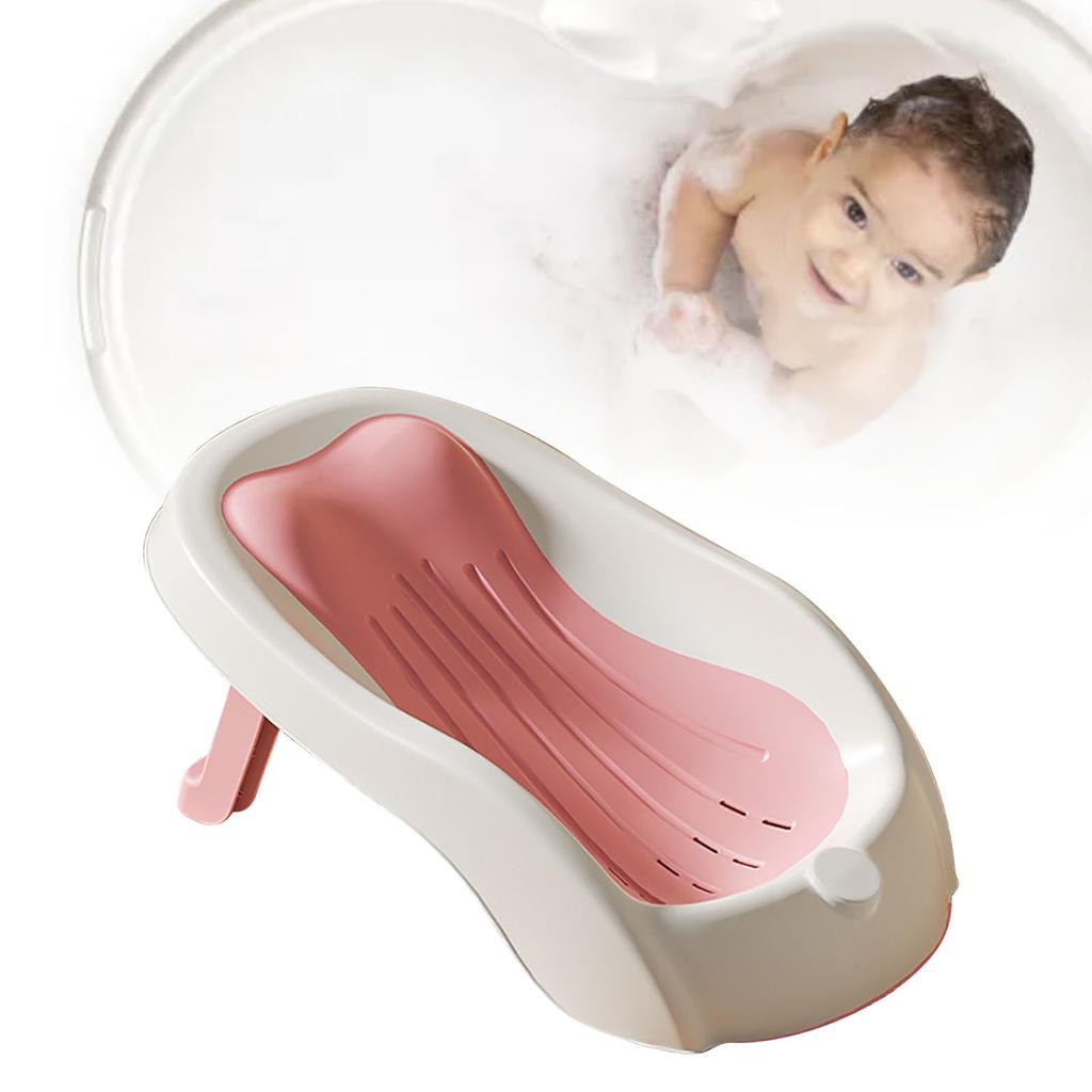 Baby Bath Support Non Slip Angle PP TPE Newborn Bathtub Seat for Home Travel